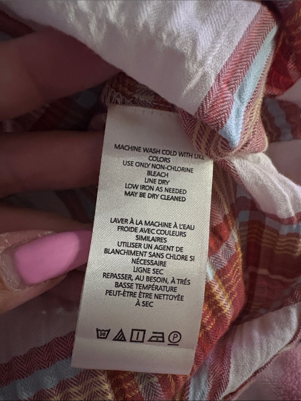 Anthropologie Pilcro Ozzi Plaid Ruffle Sleeve Buttondown Shirt Sz Small - Picture 9 of 10